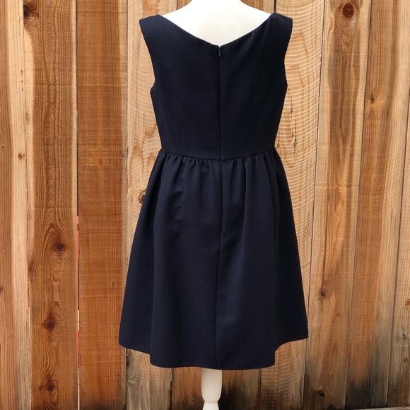 RED Valentino Fit & Flare Navy Dress with Pockets Women’s Size 6 - Picture 5 of 12